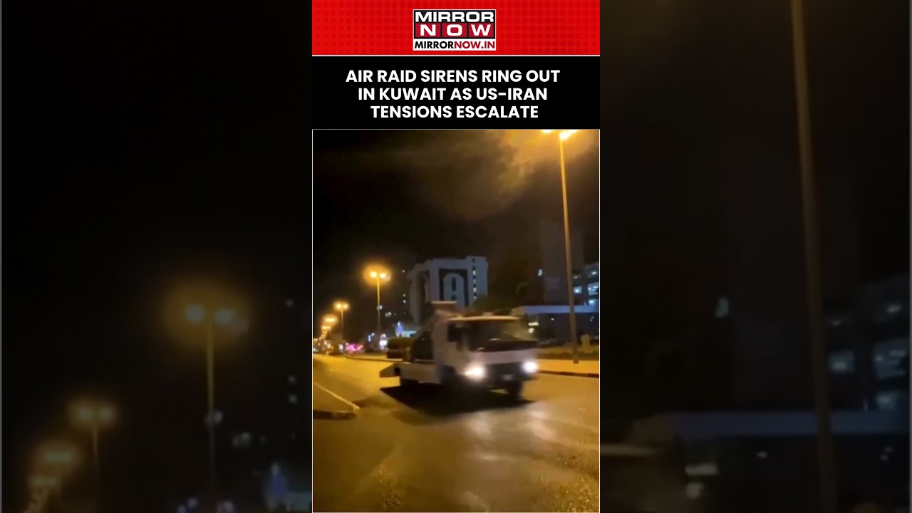 Iran Attacks Kuwait: Air Raid Sirens Ring Out As Military Intercepts Missiles & Drone Attack #shorts