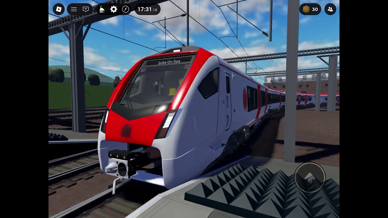 Class 755 train arrive at Leaton