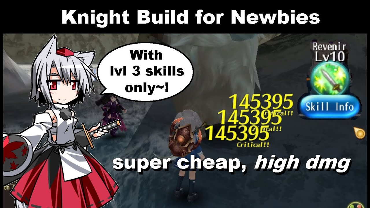 SUPER CHEAP Knight Build for Newbies! No Lvl 4 Skills! | Toram Online