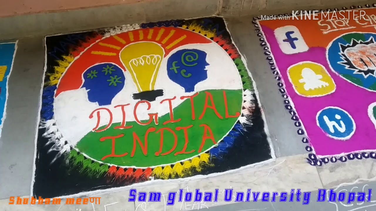 Technical rangoli🎨🎨🖌️🖌️ | Sam global University Bhopal