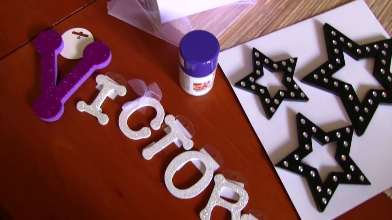 DIY ozdoba do pokoju dzieciecego/ drzwi