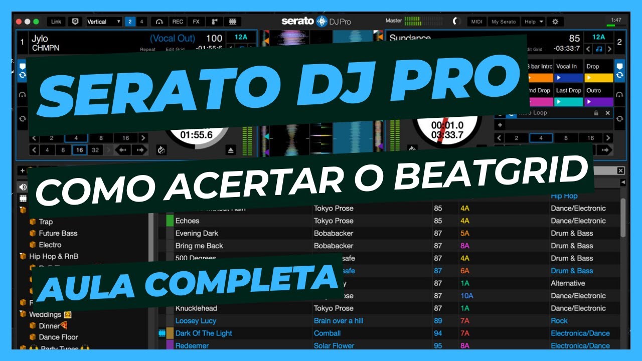 Como acertar o Beat Grid do Serato DJ - Aula Completa
