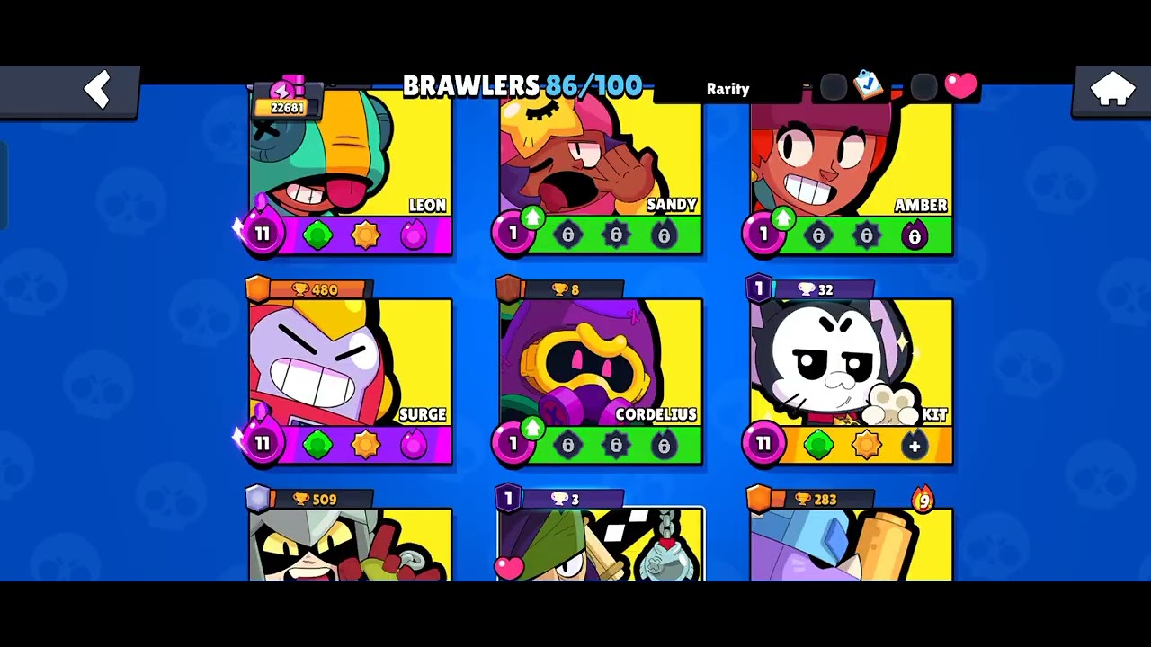 My Brawl Stars account as a F2P player. #brawlstars #f2p 
