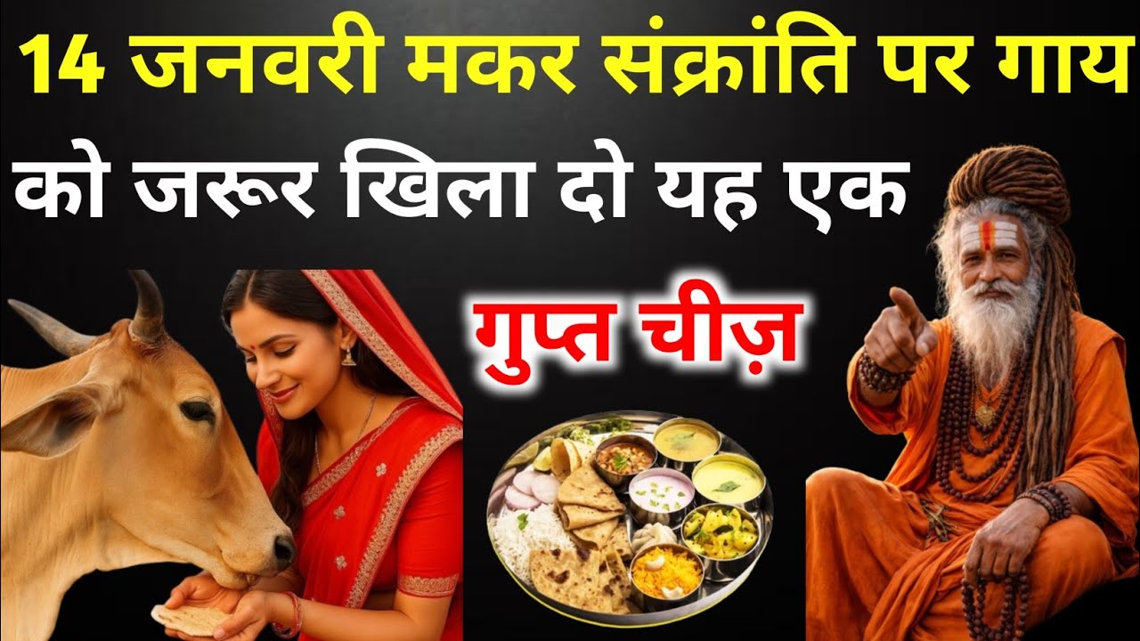 14 जनवरी, मकर संक्रांति के दिन गाय को ये 1 चीज खिला दो, 7 जन्मों की गरीबी दूर होगी/#premanandji​