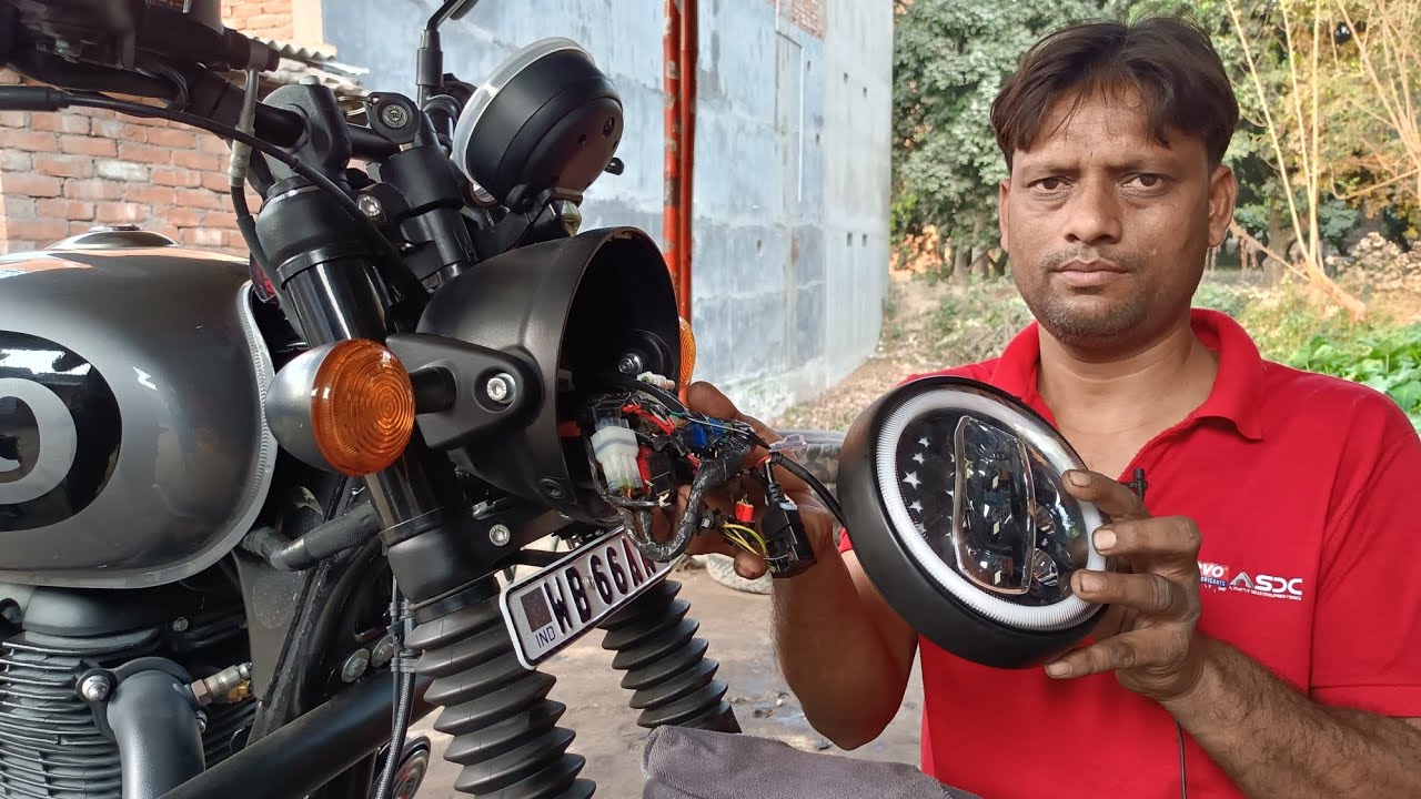 royal Enfield hunter 350 bs6 headlight LED