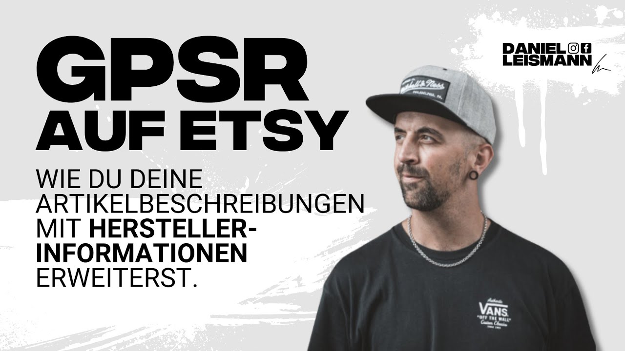 GPSR im Etsy Shop |&nbsp;Wie du deine Artikelbeschreibungen mit Herstellerangaben erweiterst