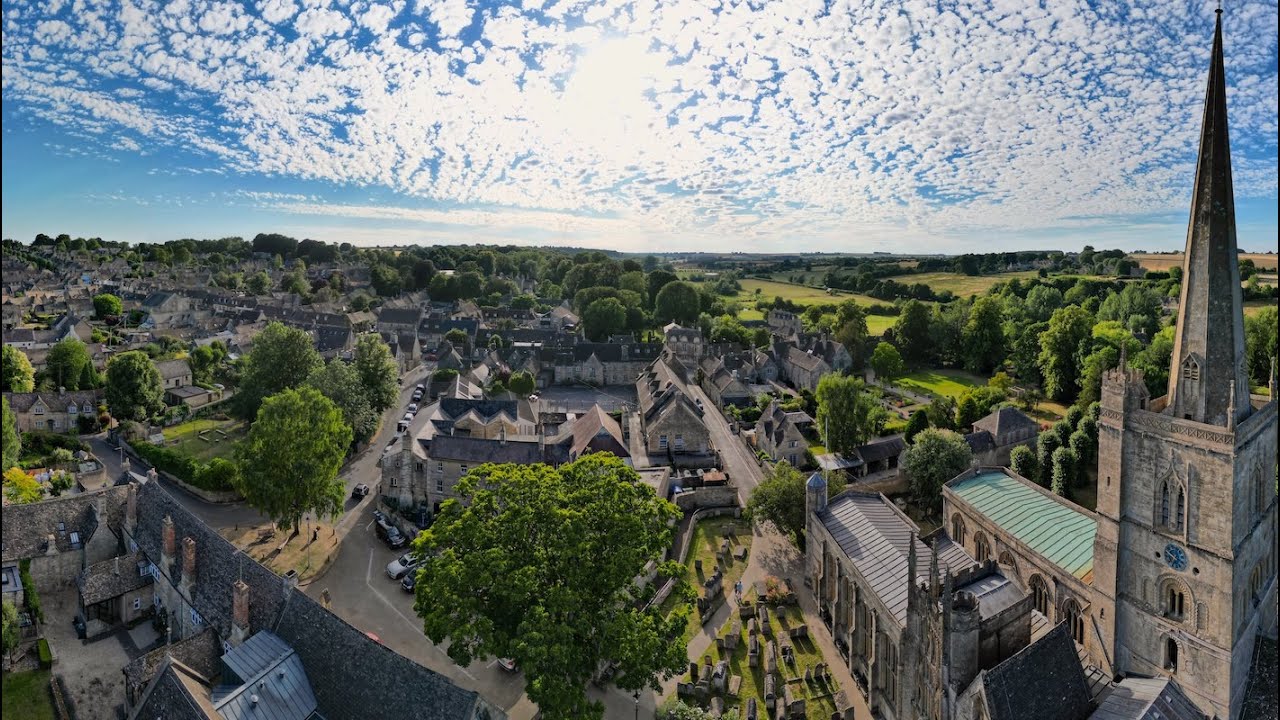 Drone shots of the Cotswolds