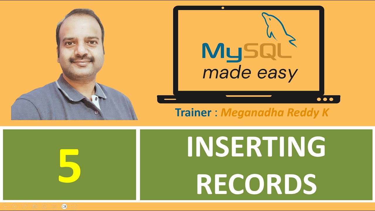 MySQL Tutorials : Inserting Records : Lesson-5 #sql #mysql #database