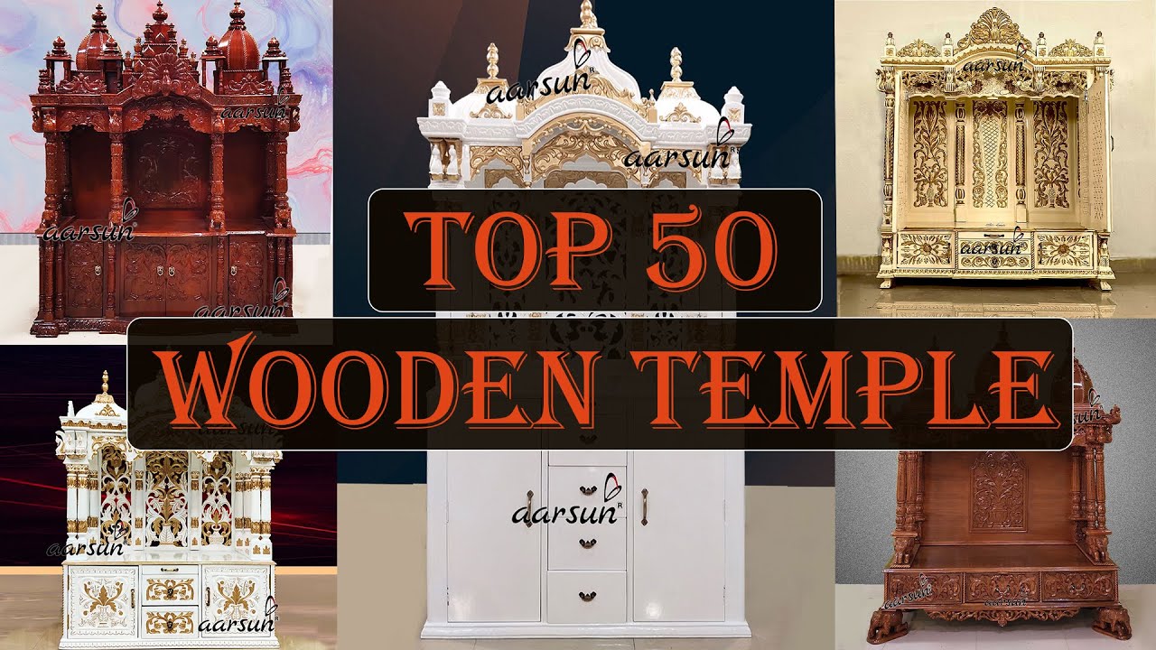 Top 50 Wooden Temple 2022 Vastu Compliant Mandir | #temple #mandir #design #aarsun