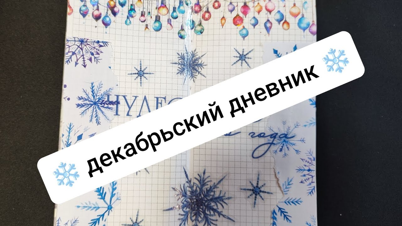 ❄ оформление декабрьского дневника ❄