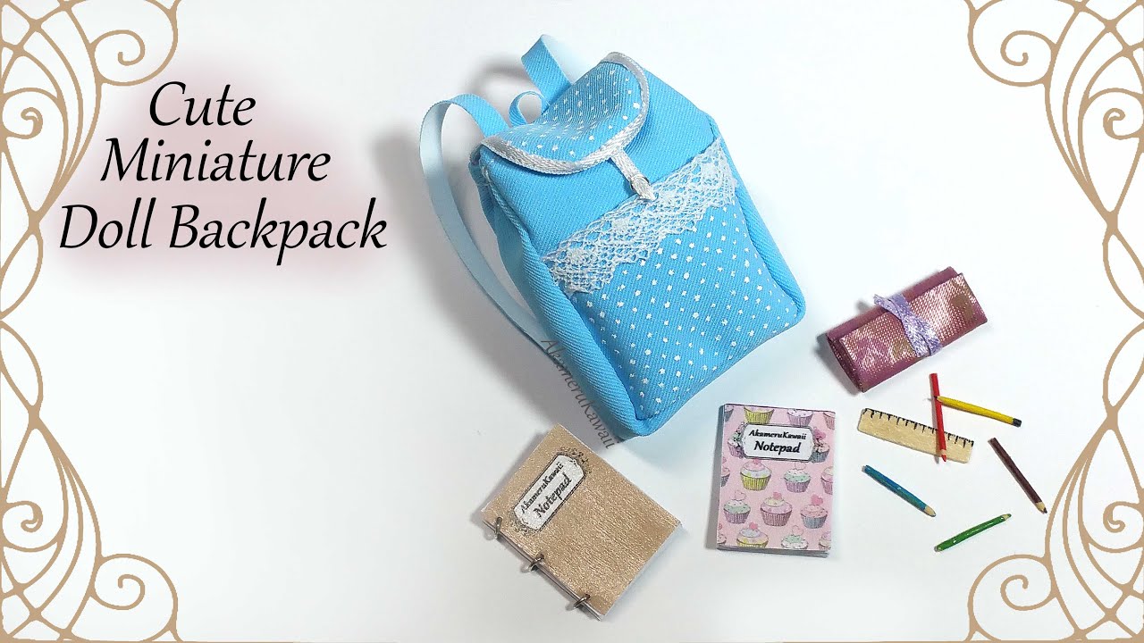 Cute Miniature Backpack - Fabric Tutorial