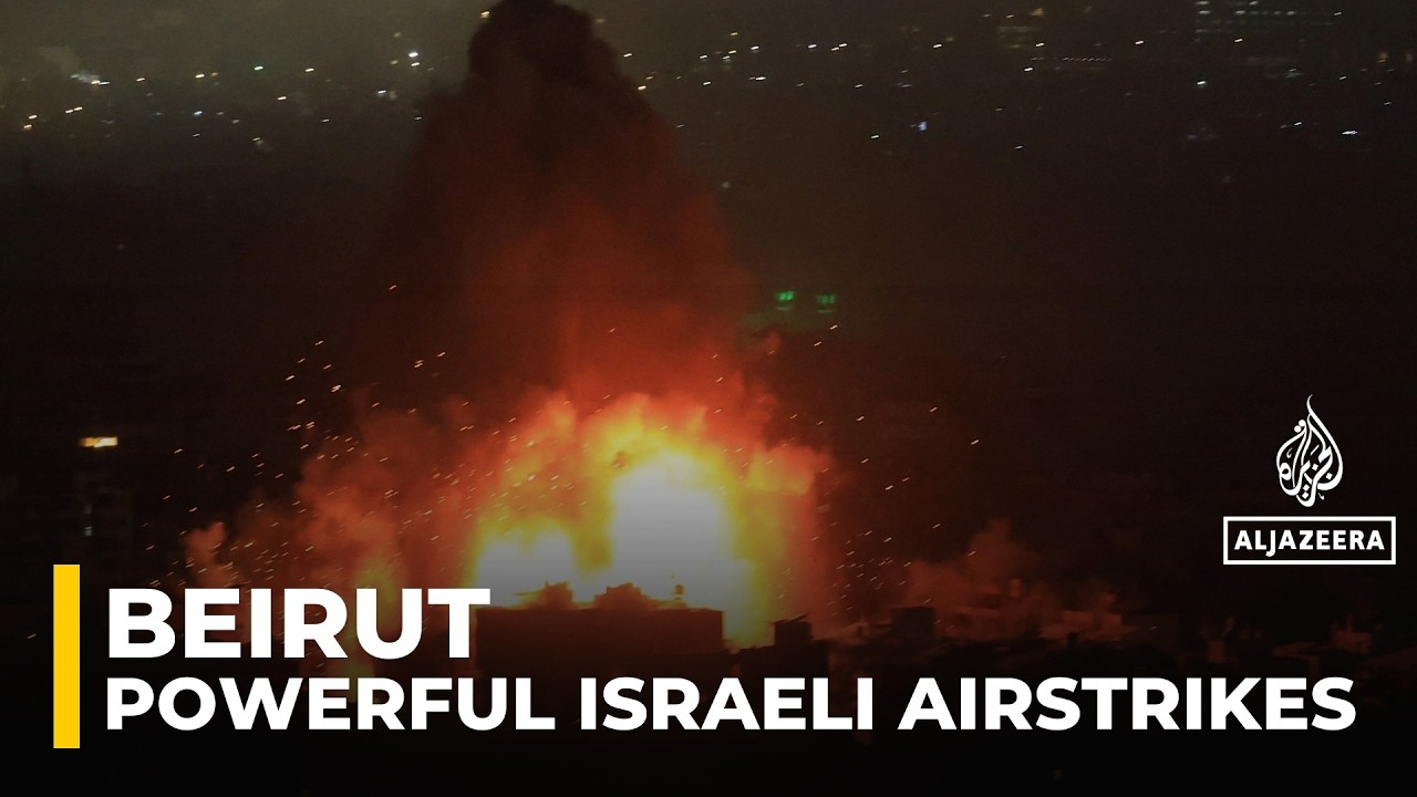 Series of powerful Israeli air strikes targeting Lebanon’s capital