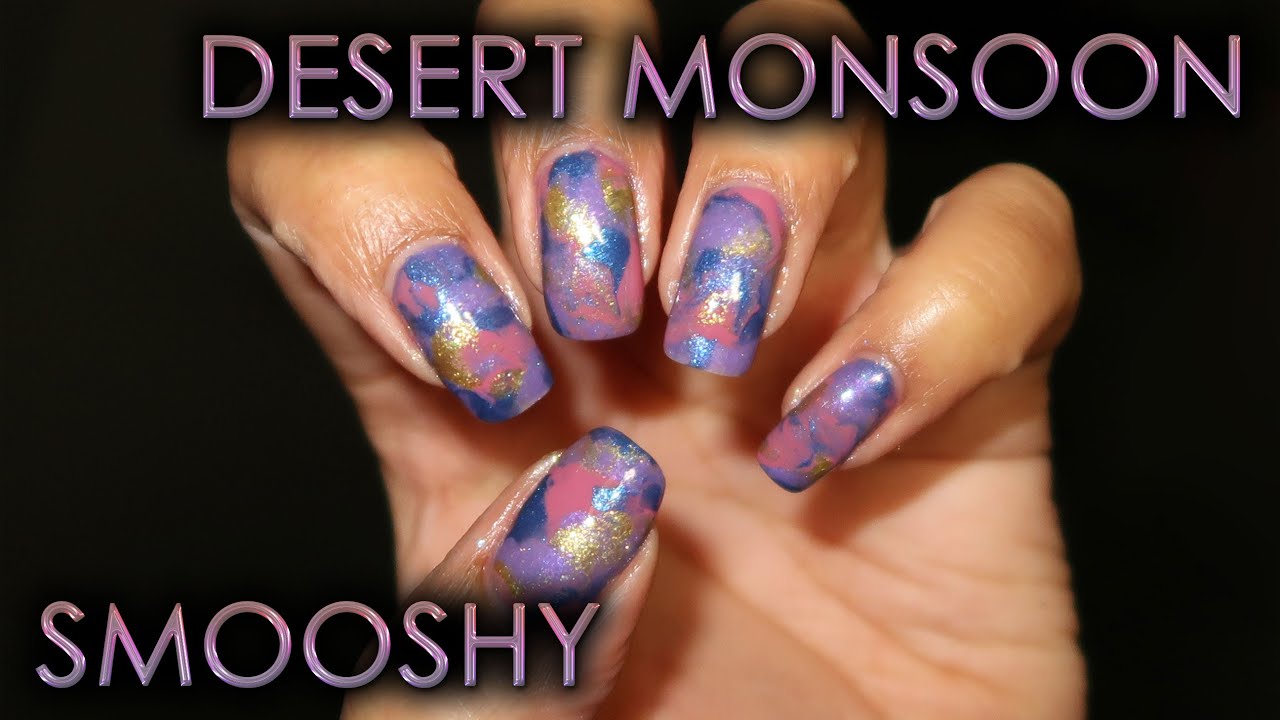 What's Up Nails Desert Monsoon Smooshy Marble | DIY Nail Art Tutorial | MSLP