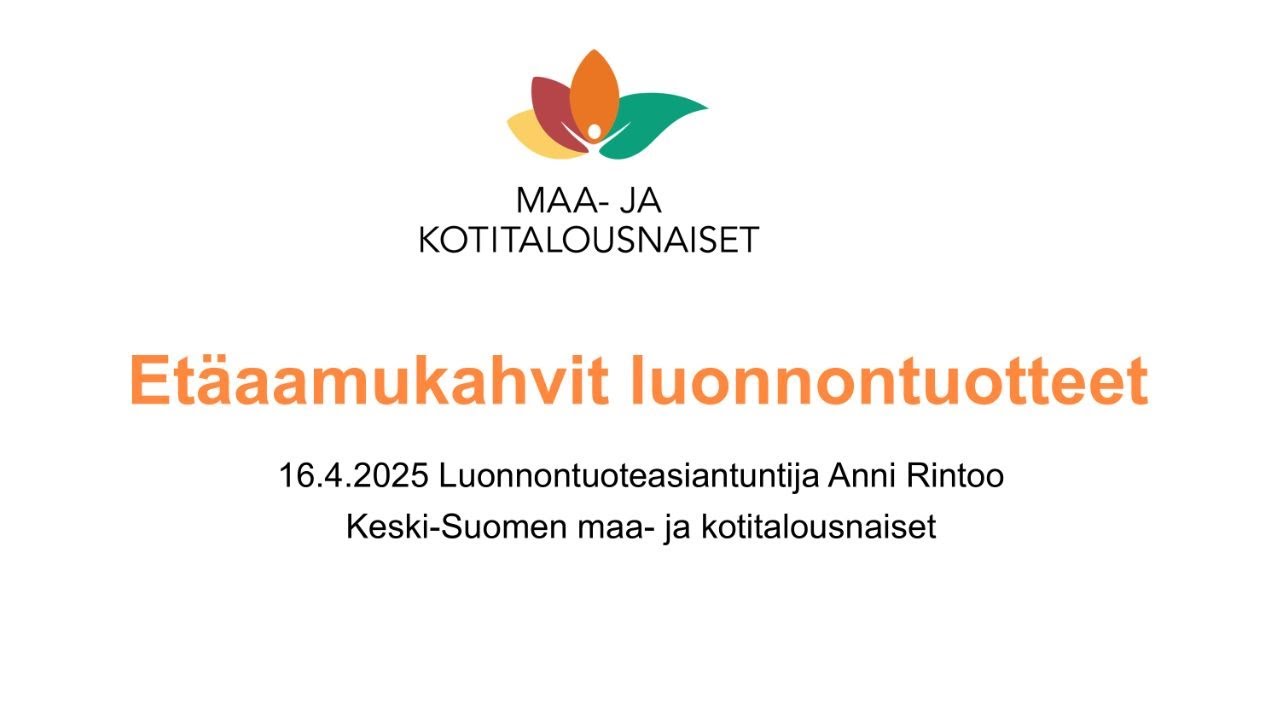 Etäaamukahvit luonnontuoteteemalla