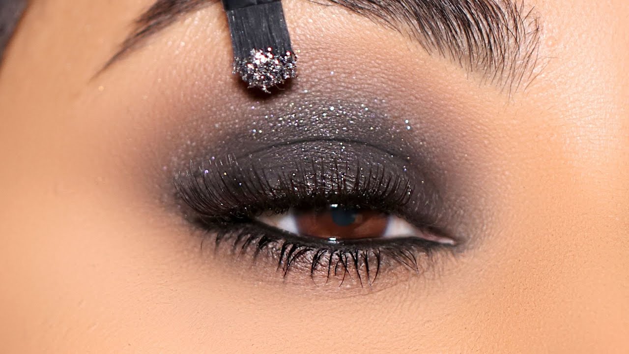 TRY THIS! Sparkly Black Smokey Eye for NYE 2024!!