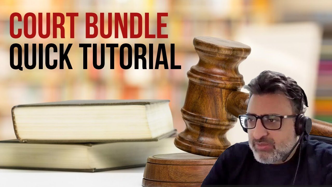 MFSF - How to build a court bundle quick Tutorial