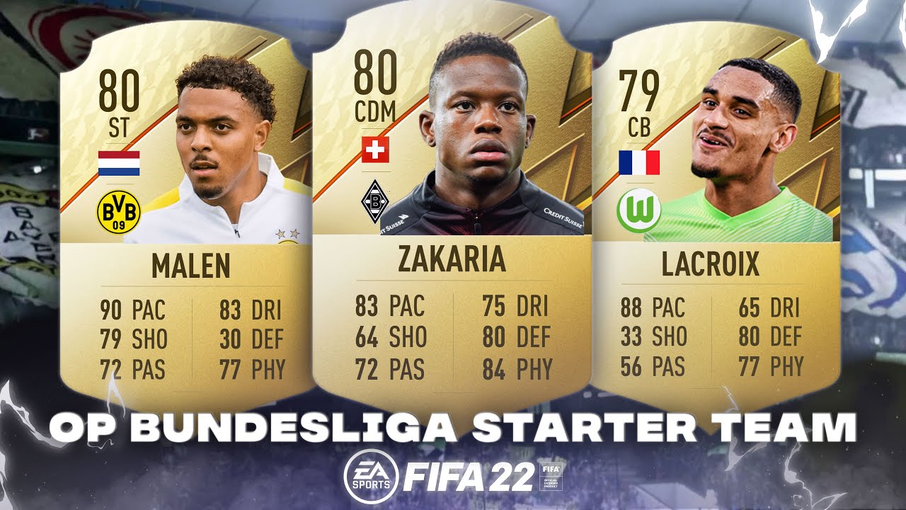 FIFA 22 - MINDBLOWING BUNDESLIGA STARTER TEAM! 🤯 ft. Lacroix, Zakaria & Malen! FIFA 22 ULTIMATE TEAM
