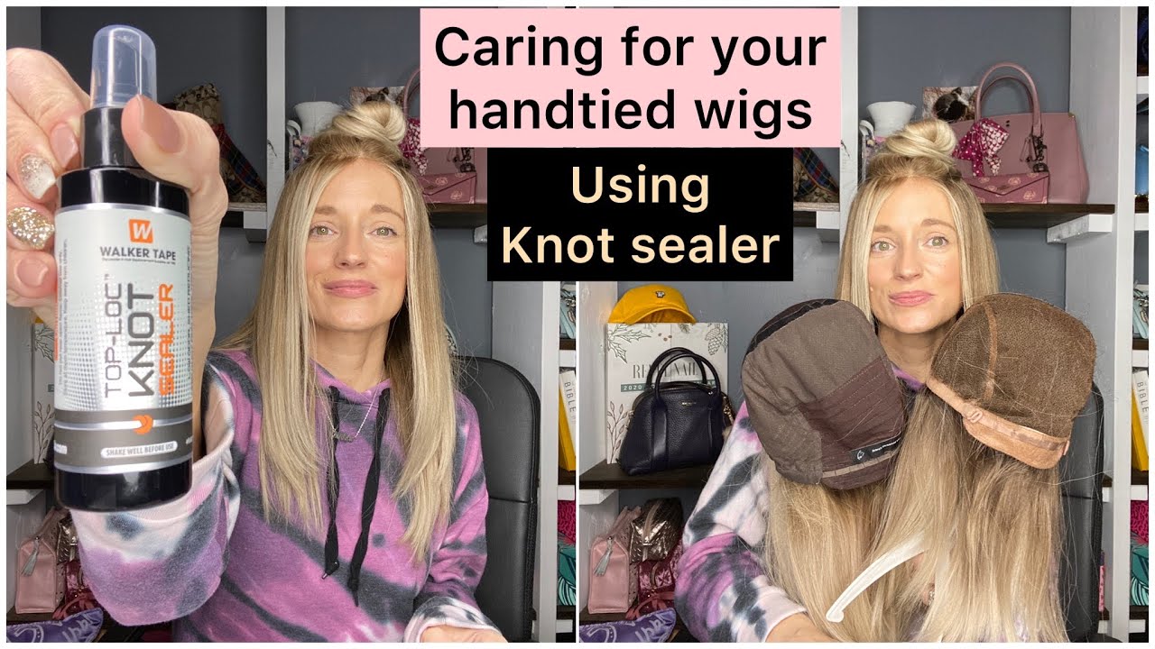 Using✨knot✨sealer  Protecting✨your✨wigs!