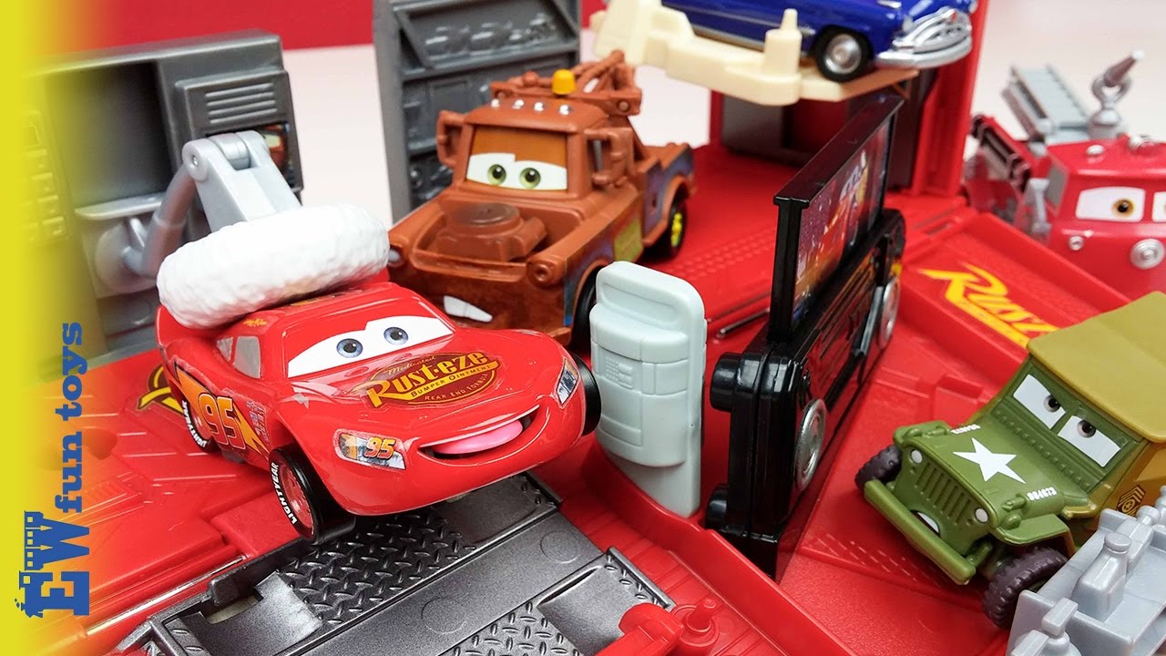 MACK playset Wheel Action McQueen Mater Disney Cars Toys Story New EWfuntoys カーズ 2016