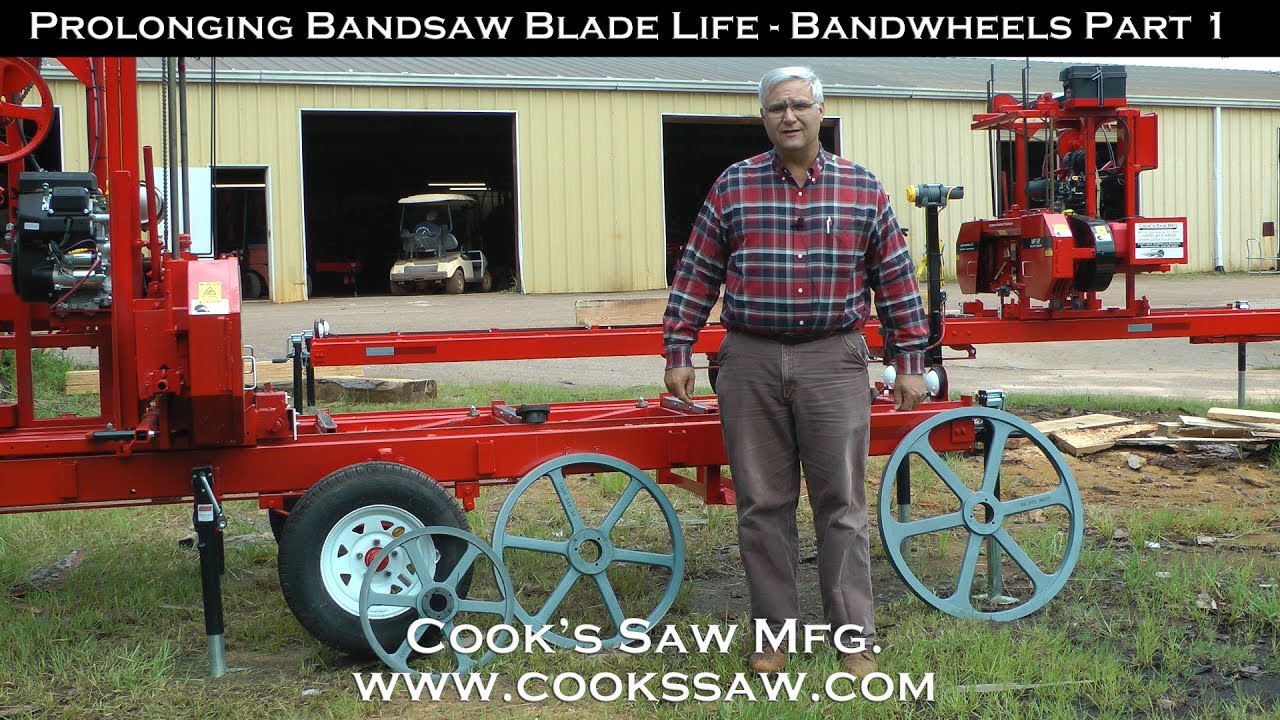 Prolonging Sawmill Bandsaw Blade Life -  Band wheels part 1