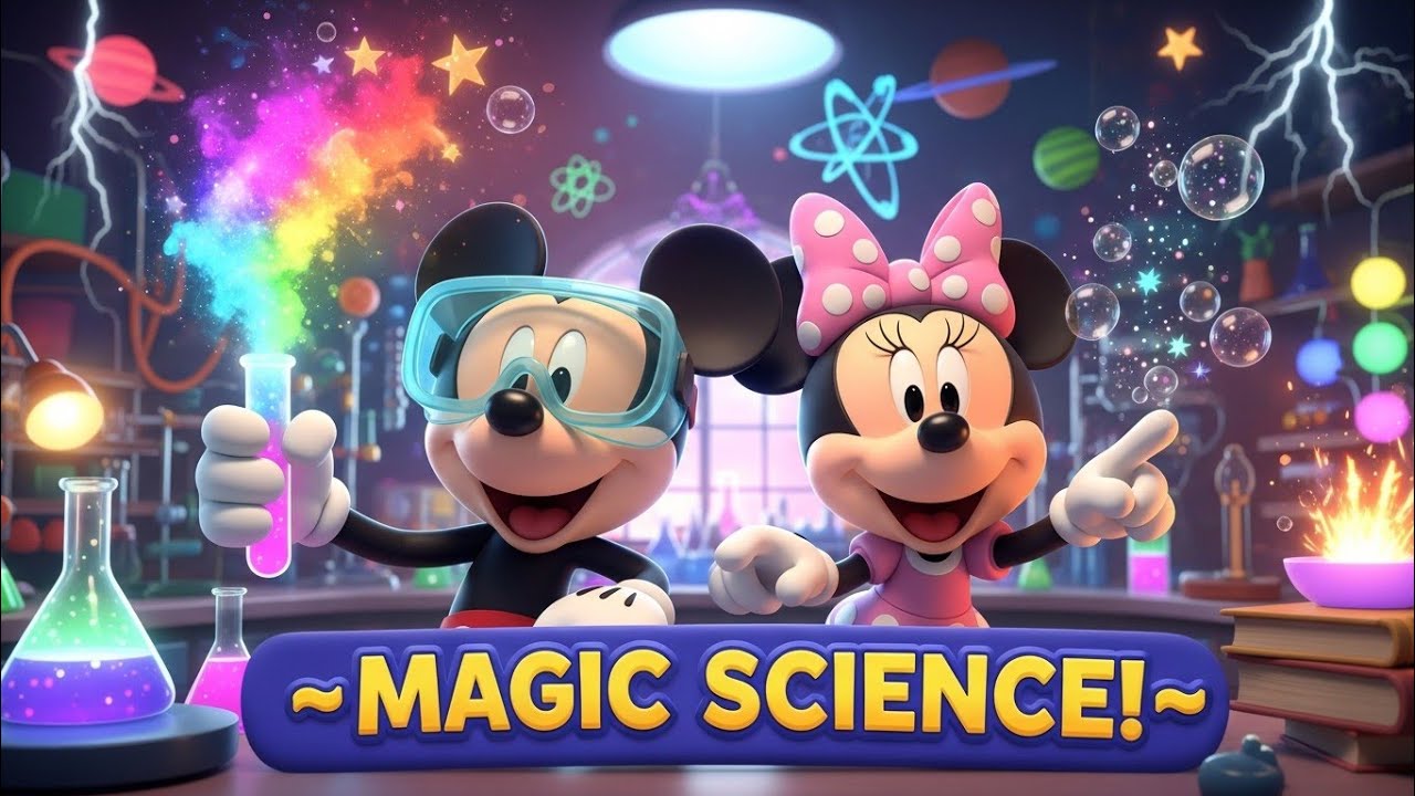 Mickey & Minnie’s CRAZY Science Experiments! 🔬✨ Magic Learning Cartoon for Kids