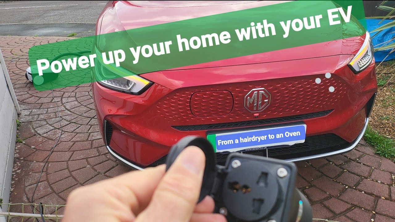 How to use MG Zs Ev discharge function to power up your home  !!!