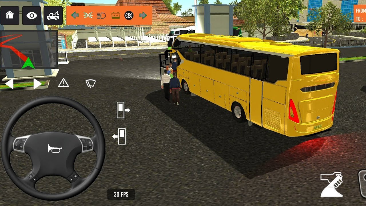 Euro Bus Driving Game Public Transportation 2024 -  Indonesia Bus Simulator Android Gameplay #1872