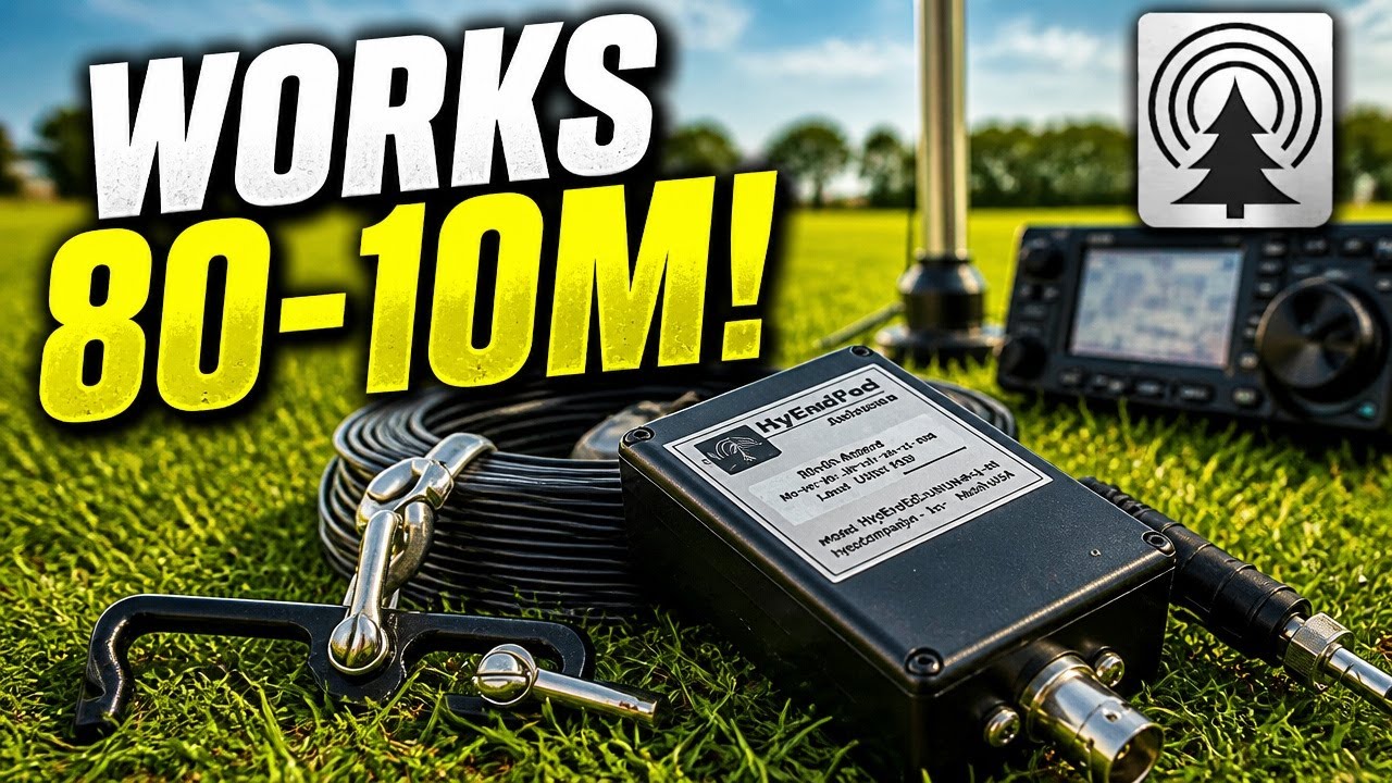 HyEndFed Field Day 80m-10m Antenna - Full Field Test