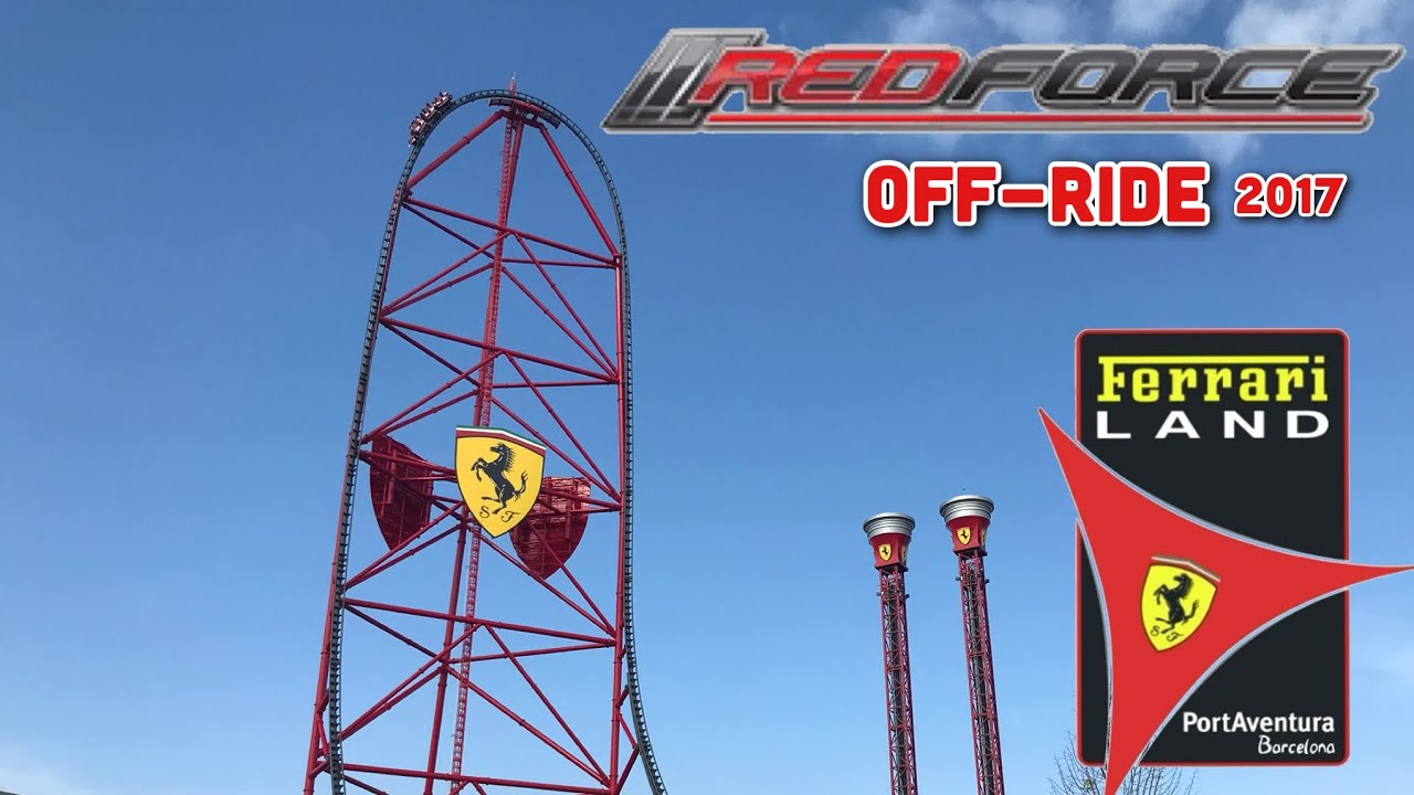 Red Force - Ferrari Land - Port Aventura World - off ride footage 4K