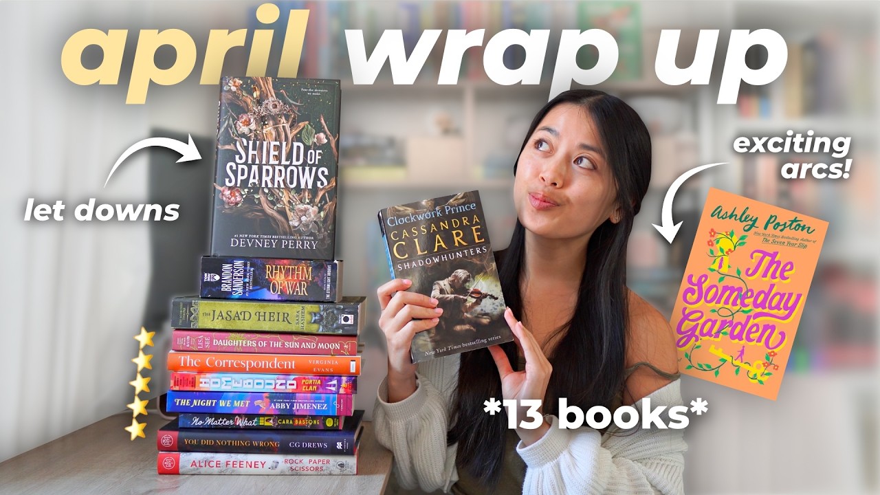 I read 13 books in April... let's talk about it | READING WRAP UP 📚⭐️