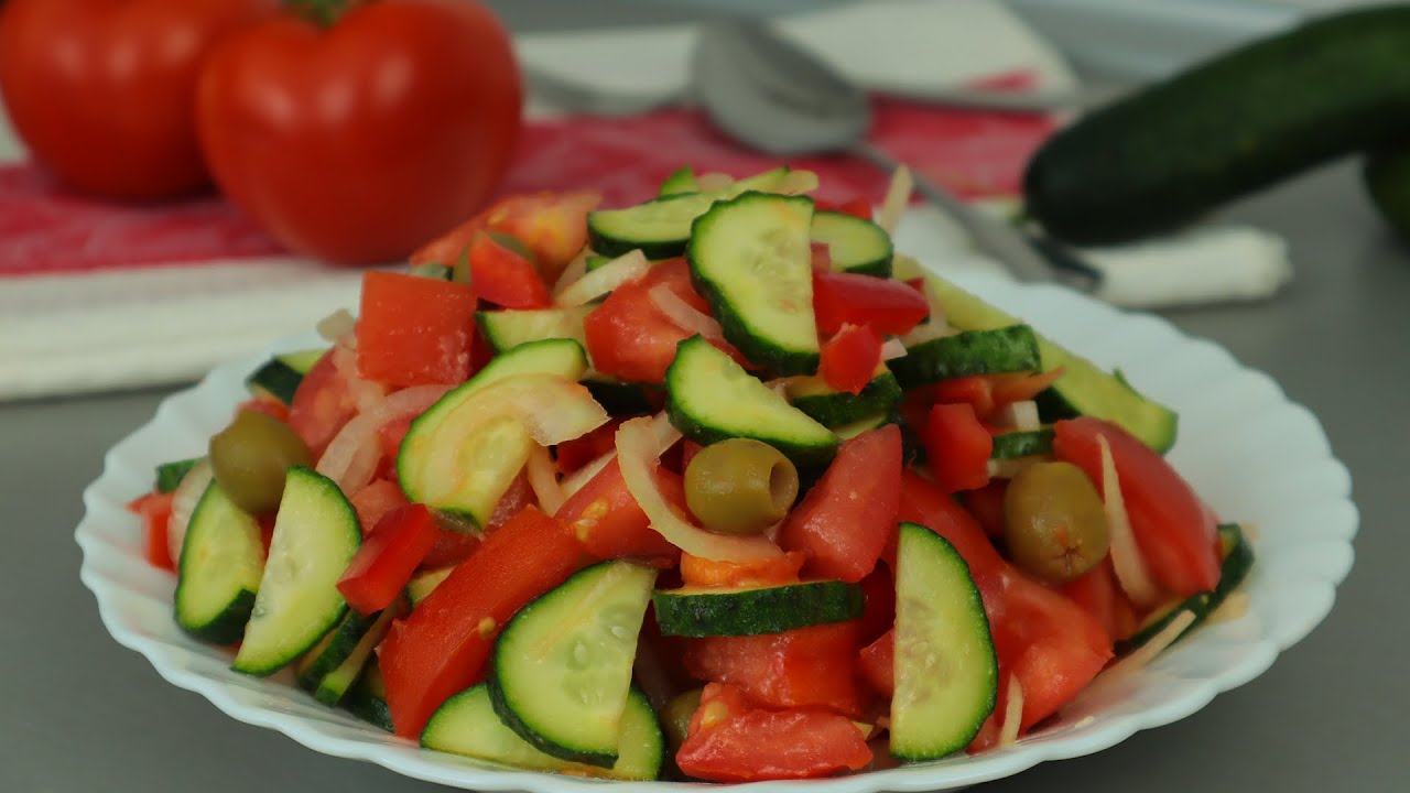 Рецепт самого вкусного салата 😋 Быстрый, простой и быстрый рецепт в приготовлении (ASMR Video)