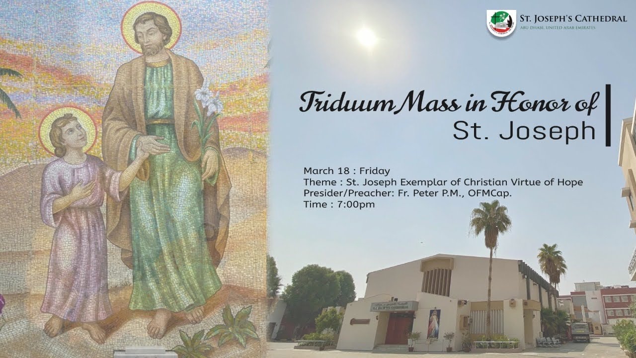 Triduum Mass in Honor of St. Joseph - Day 3 18-03-2022 at 6:30 PM