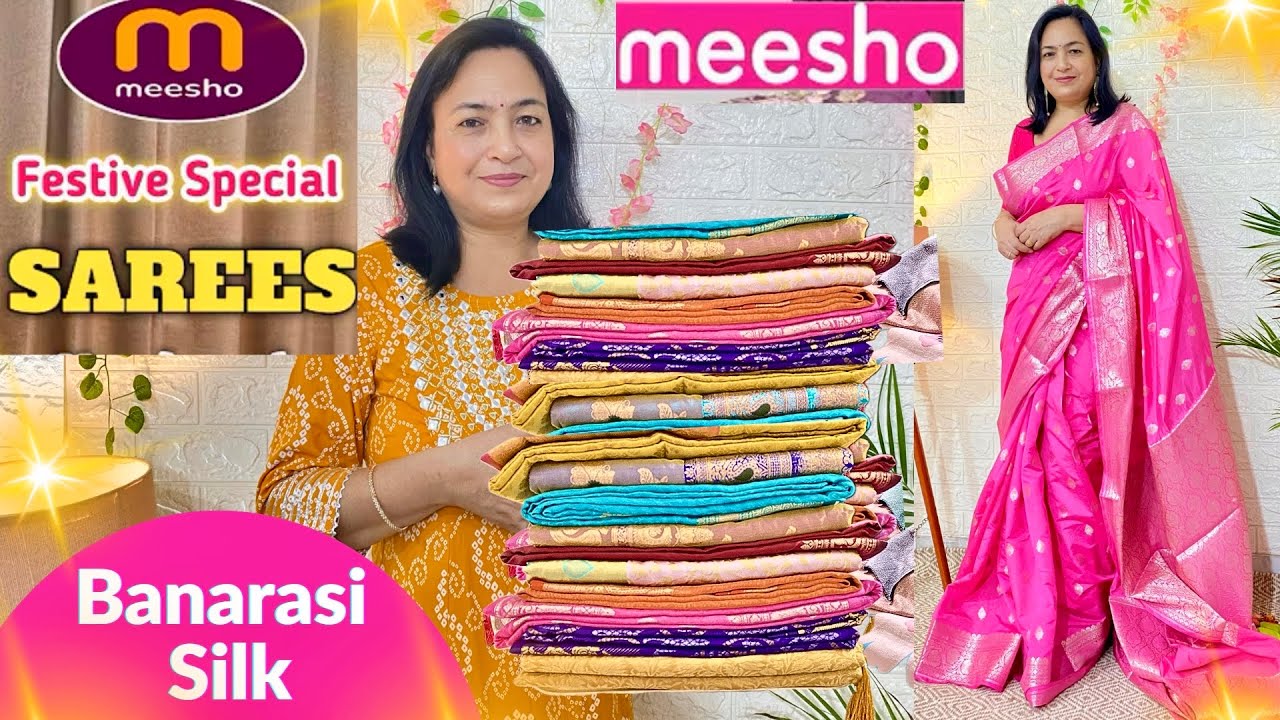 💕Meesho Silk saree Haul|Party wear saree | Heavy saree Haul #ashigautam  #meesho  #saree
