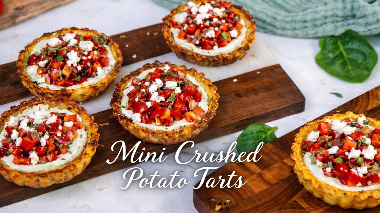 These Mini Crushed Potato Tarts might be the best thing you can do with a potato!