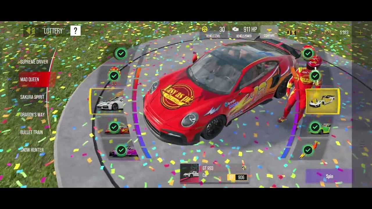 Create opening of mad queen car Porsche 🆙