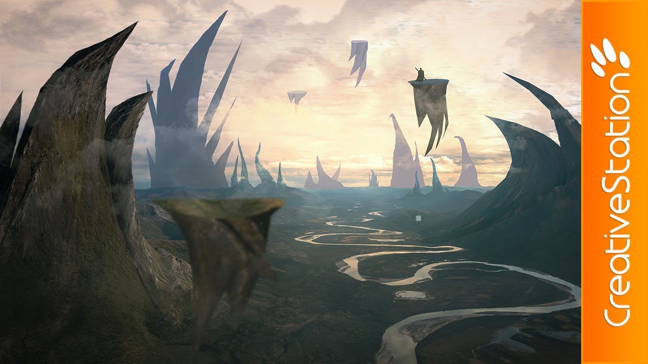 Fantasy Landscape - Speed art (#Photoshop) | CreativeStation