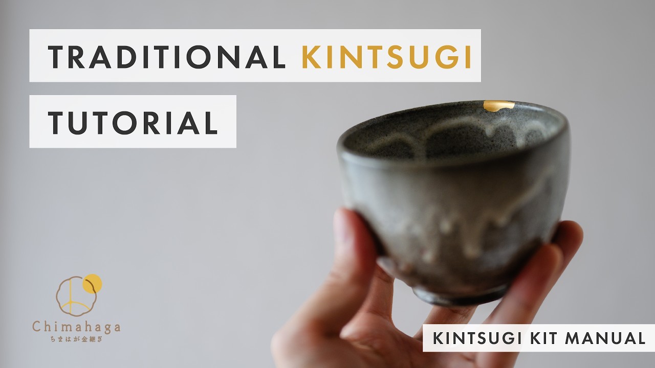 Traditional Kintsugi Tutorial - Food safe method - Chipped ceramics - Chimahaga Kintsugi Kit Manual