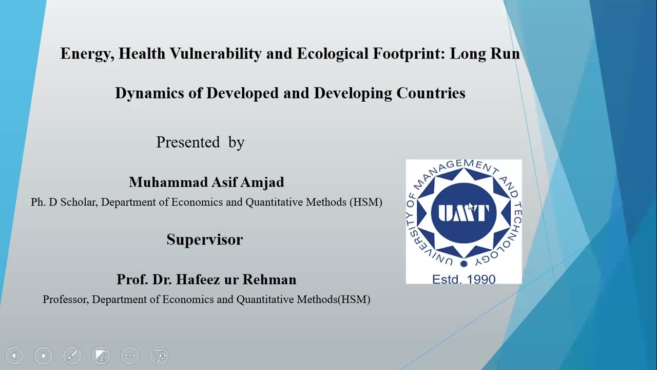 Final Thesis Defense Moke Presentation of Ph.D Economics (Muhammad Asif Amjad)