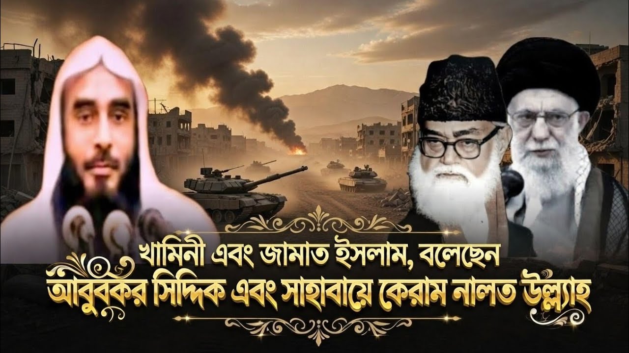 খামিনি এবং জামাত ইসলাম বলেছেন আবু বক্কর সিদ্দিক এবং সাহাবায়ে কেরাম নালত উল্ল্যাহ,মতিউর রহমান মাদানী