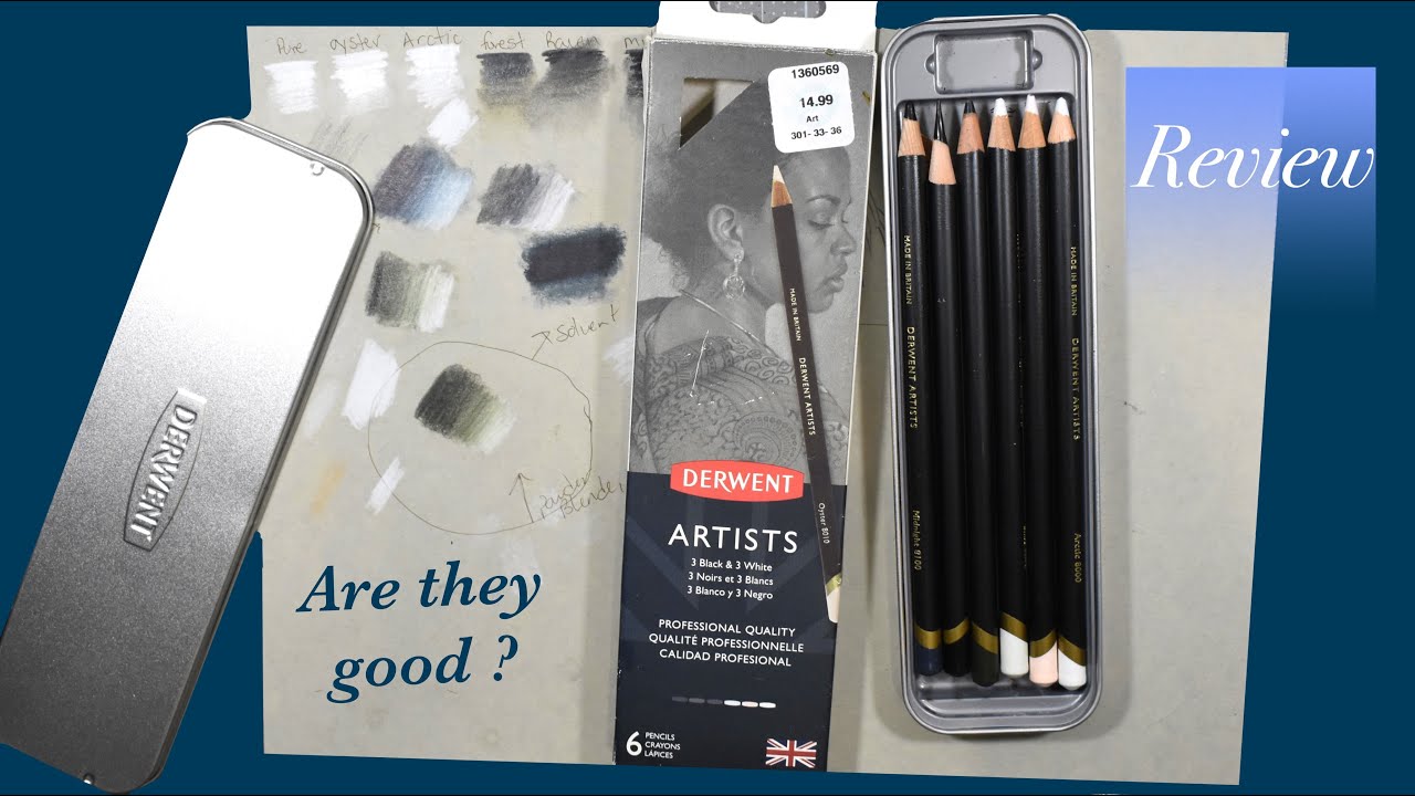 Derwent Artist Black and White Colored Pencil Review