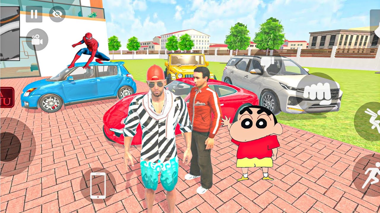 franklin and sinchan New sports car driving in the city 🚚 Indian thift auto simulator