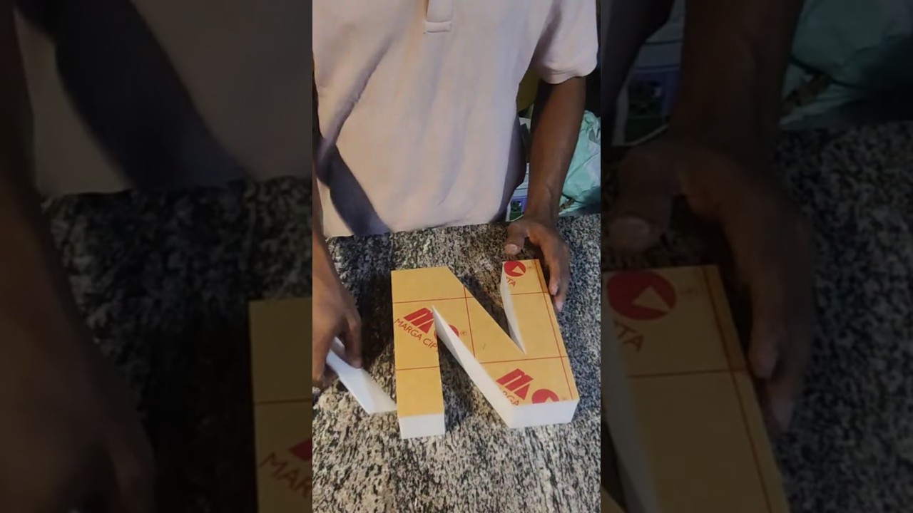 HOW TO MAKE 3D LETTER  RAINING 