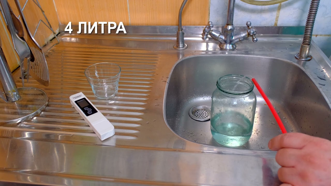 Сколько воды уходит в дренаж в фильтре обратного осмоса Гейзер Престиж. Замеры!!!  (часть 2)