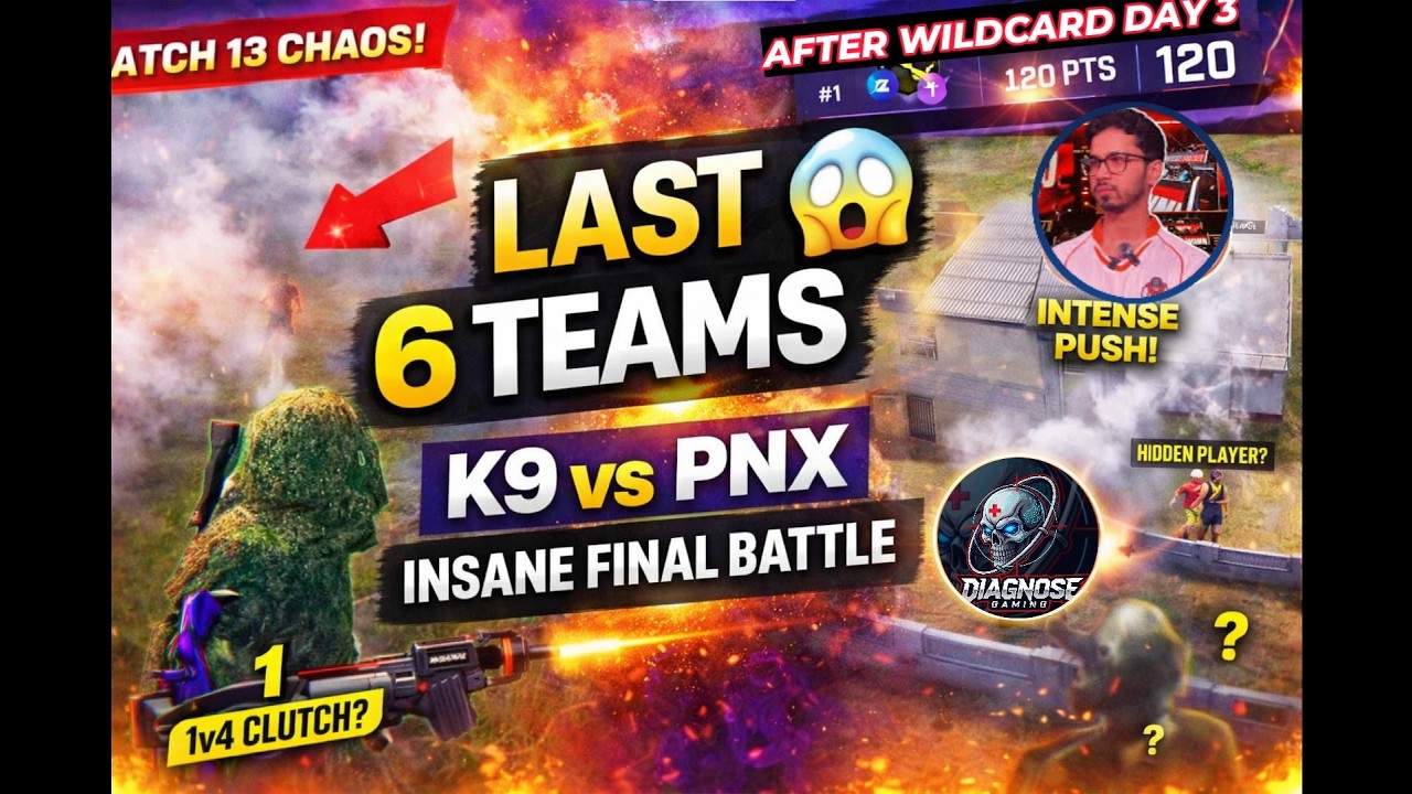 BGIS 2026 : K9 and PNX WILDCARD🔥TR IN DANGER #bgmi #bgis2026 #kraftonindiaesports