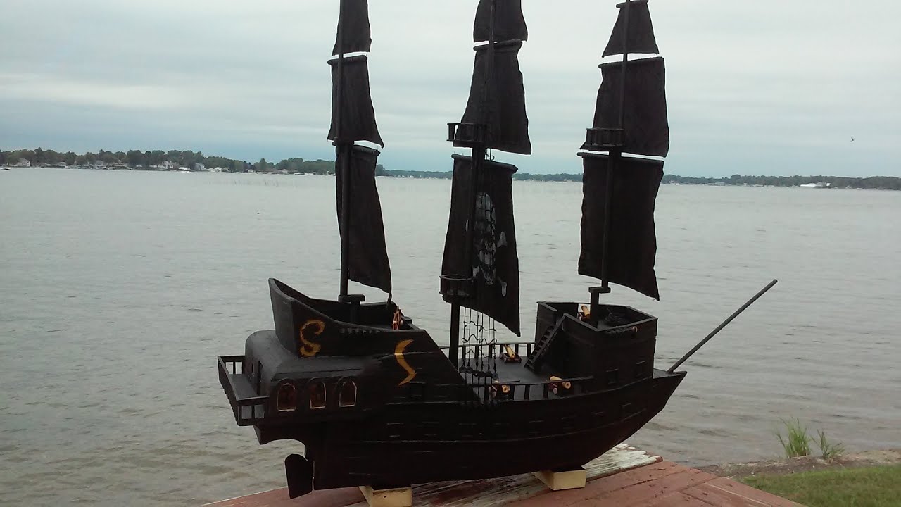 Best Popsicle Stick Pirate Ship Build. The Black Magic (Black Pearl)?