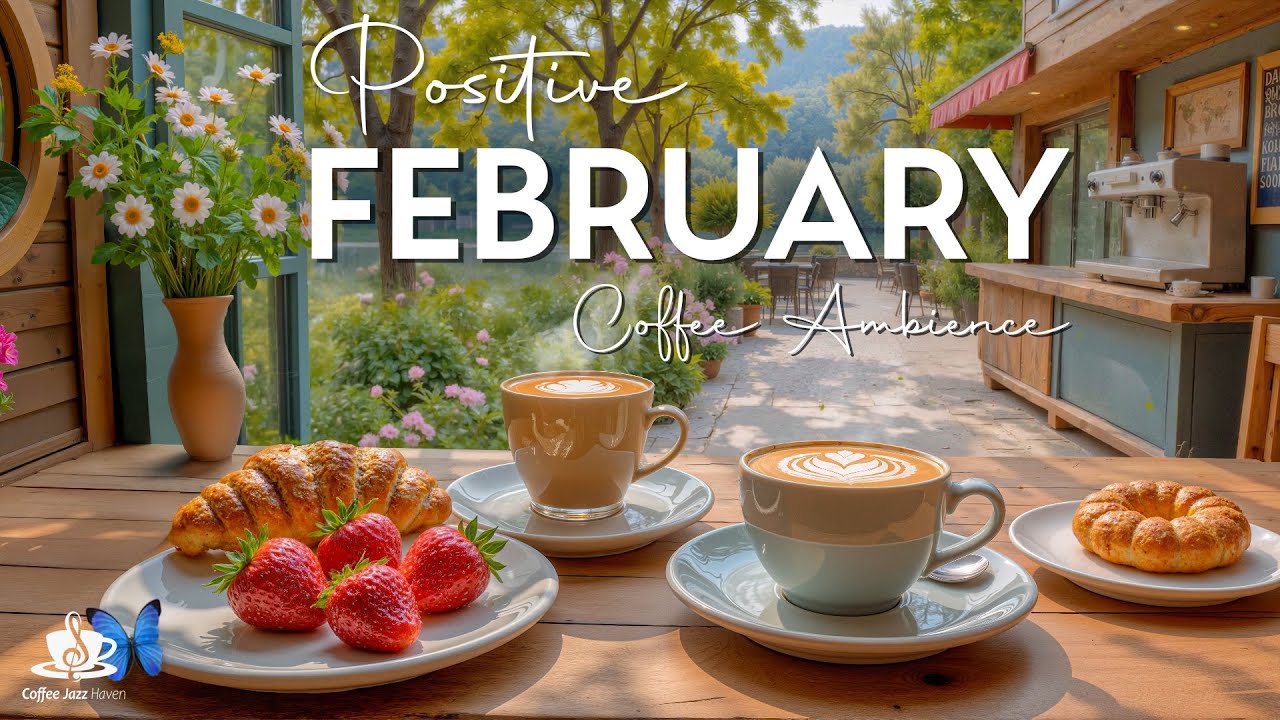 Positive February Bossa Nova With Coffee Ambience For Stress Free Focus, Balance And Clear Mind
