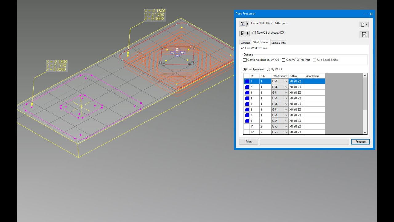 Working with WFO's and Coordinate Systems in GibbsCAM v14