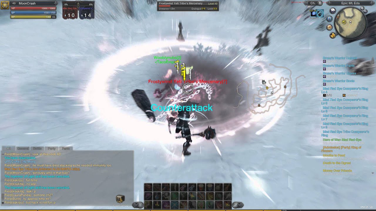 Wooblynubs stacking and hitting a hacking assassin at epic mt eda
