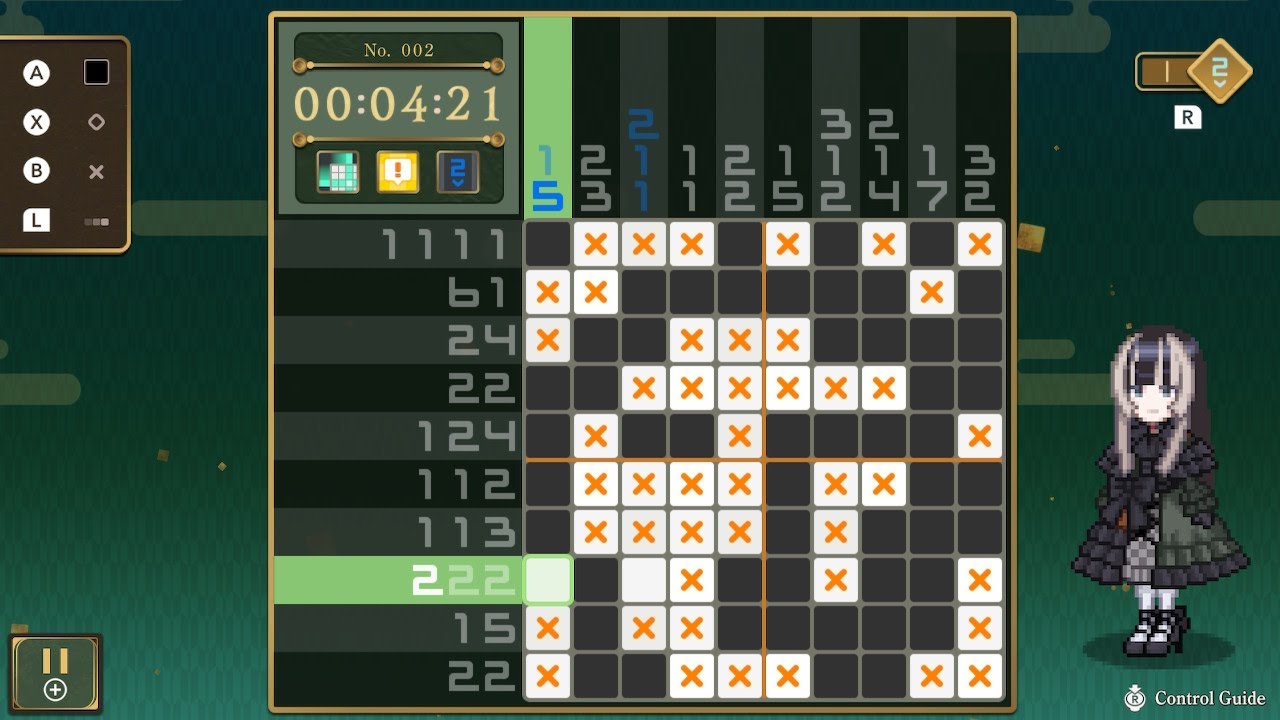 Picross: Juufuutei Raden's Guide for Pixel Museum Gameplay 🖼️ Nintendo Switch - Puzzle art