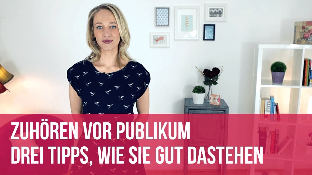 Zuh&ouml;ren vor Publikum: 3 Tipps, wie Sie gut dastehen